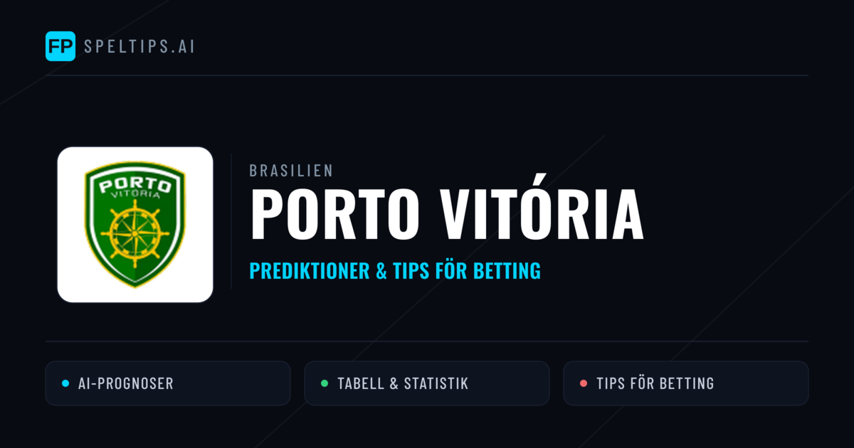 Porto Vitória Prognoser & Statistik