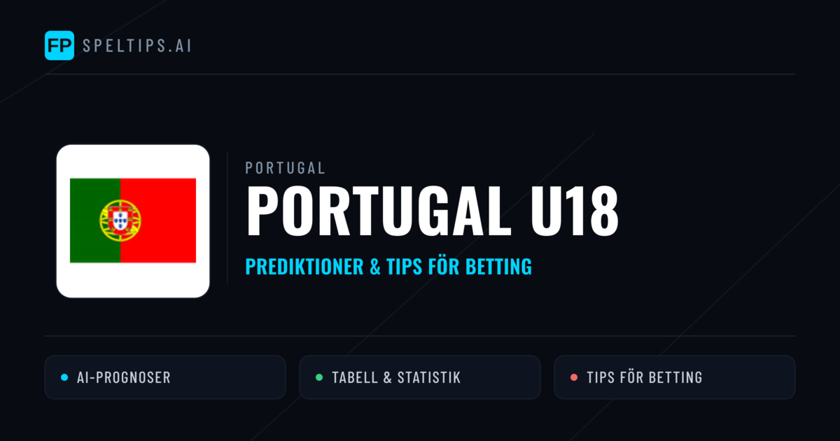 Portugal U18 Prognoser & Statistik