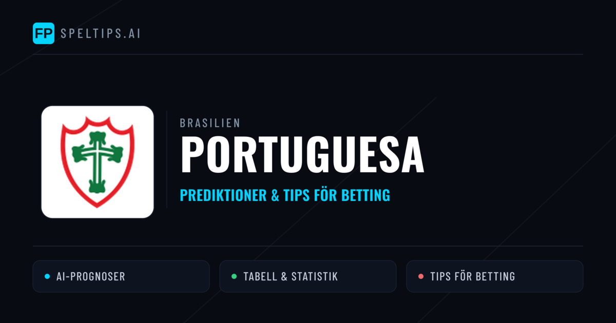 Portuguesa Prognoser & Statistik