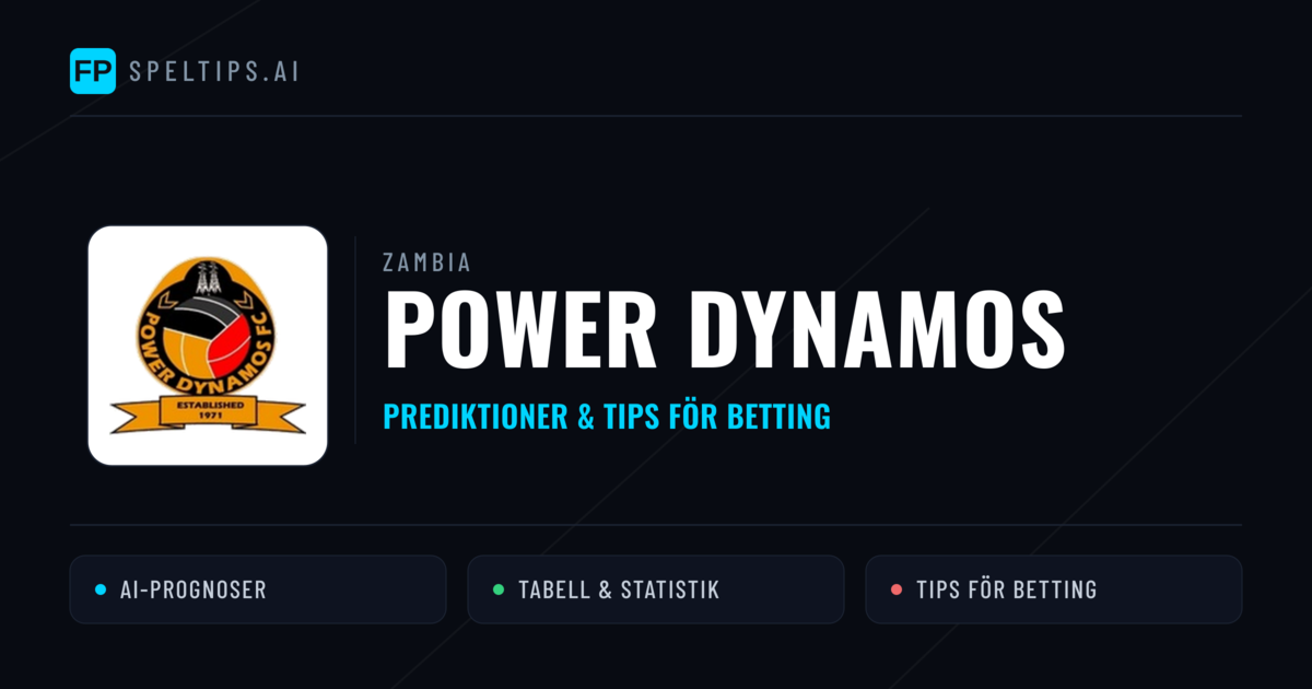 Power Dynamos Prognoser & Statistik