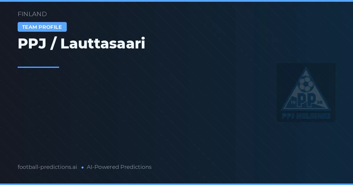 PPJ / Lauttasaari Prognoser & Statistik