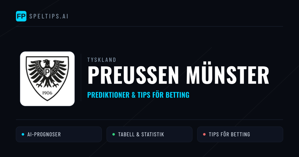 Preußen Münster Prognoser & Statistik