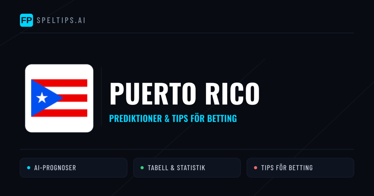 Puerto Rico Prognoser & Statistik