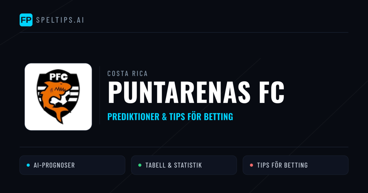 Puntarenas FC Prognoser & Statistik