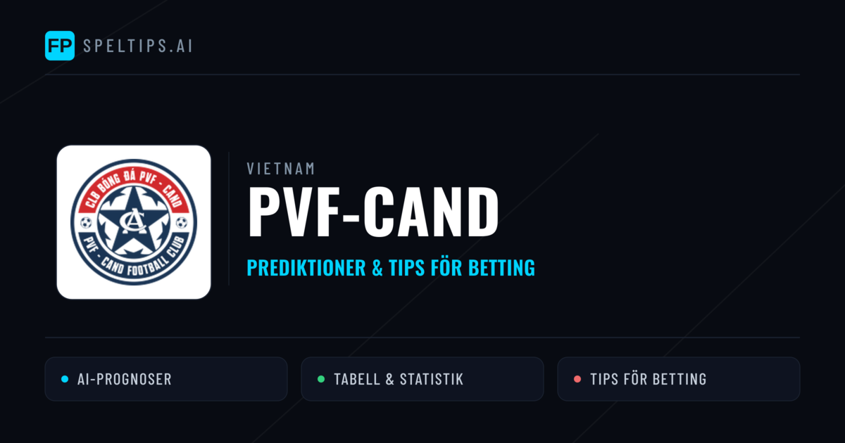 PVF-CAND Prognoser & Statistik