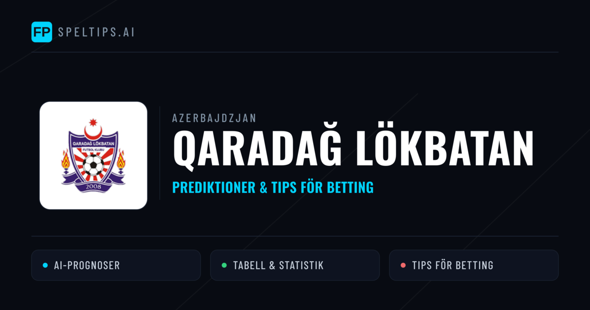 Qaradağ Lökbatan Prognoser & Statistik