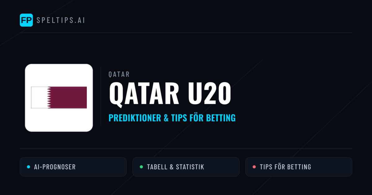 Qatar U20 Prognoser & Statistik