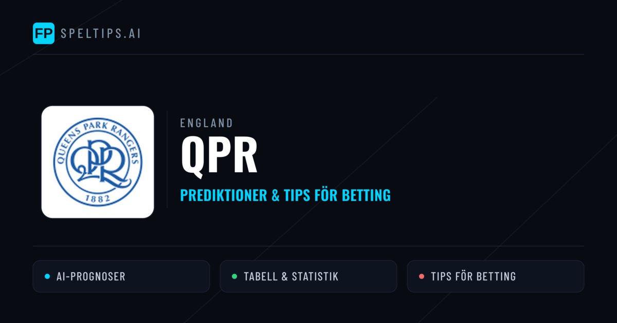QPR Prognoser & Statistik