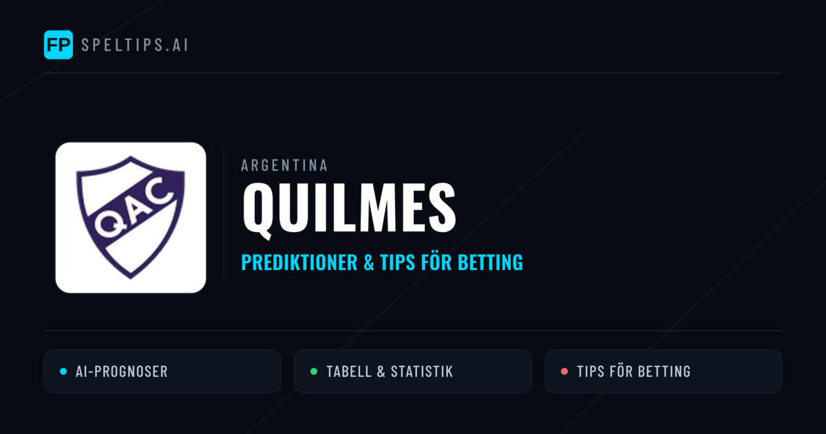 Quilmes Prognoser & Statistik