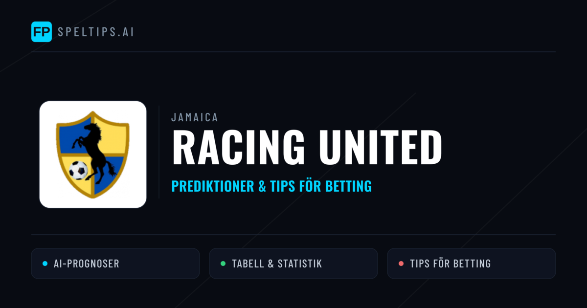 Racing United Prognoser & Statistik