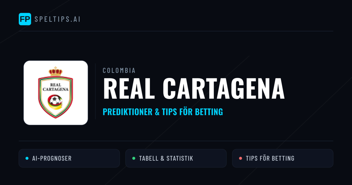 Real Cartagena Prognoser & Statistik