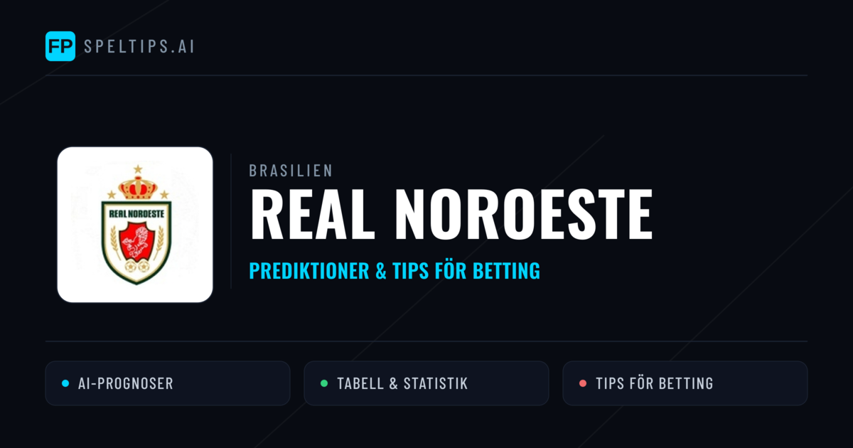 Real Noroeste Prognoser & Statistik