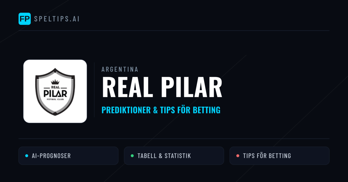 Real Pilar Prognoser & Statistik