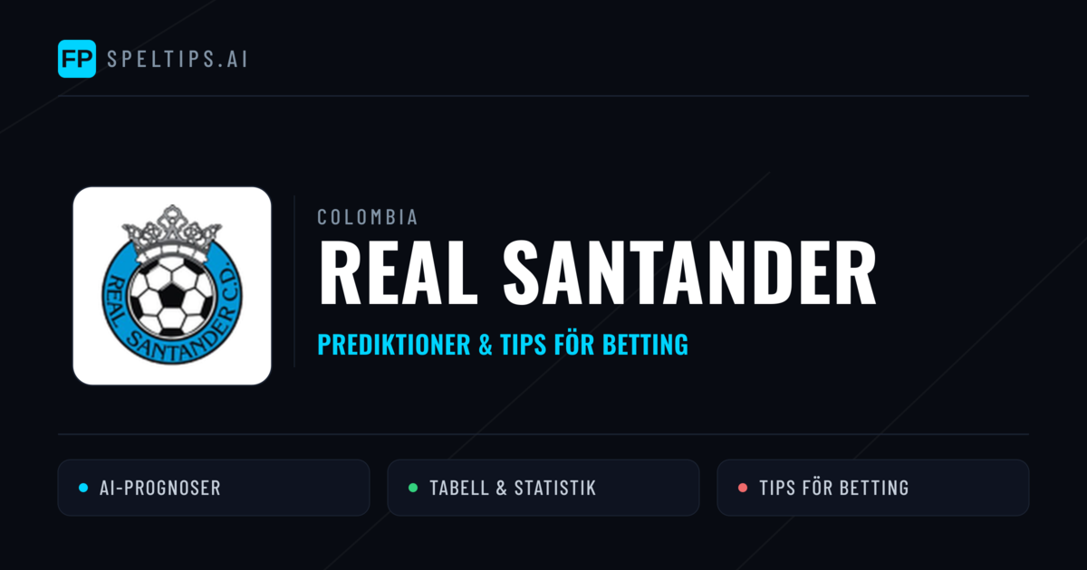 Real Santander Prognoser & Statistik