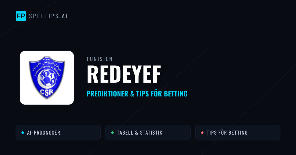Redeyef Prognoser & Statistik