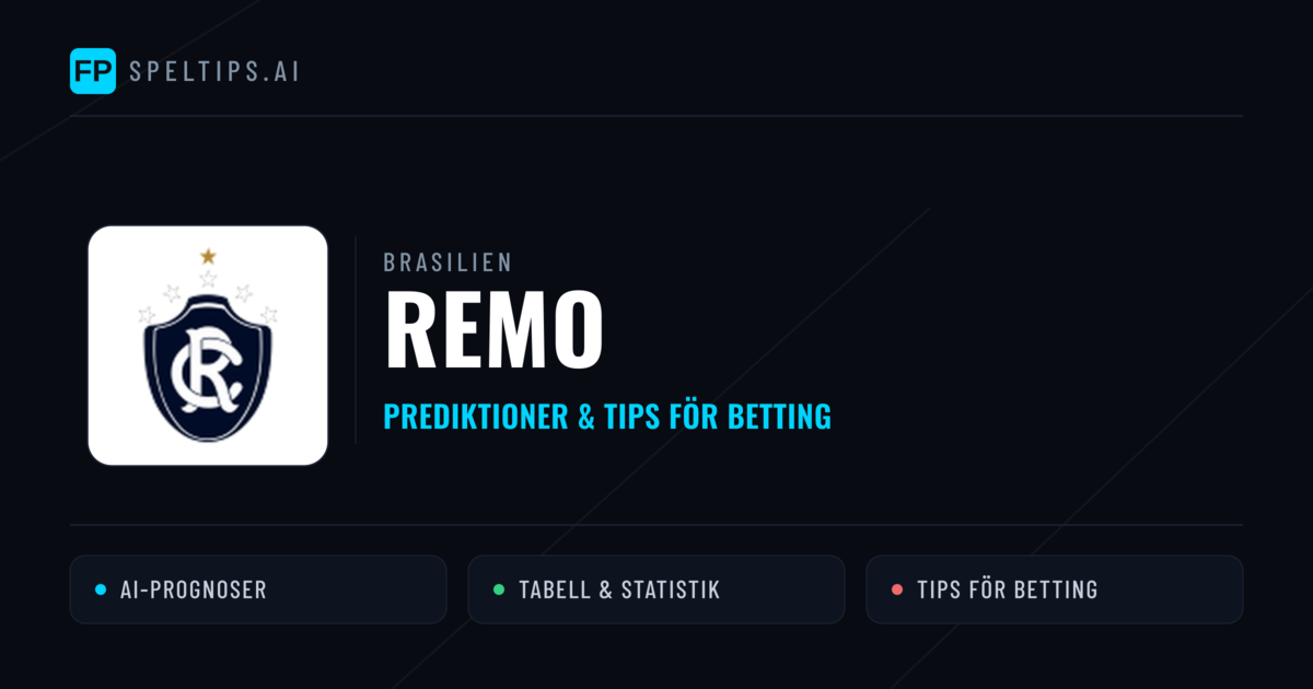 Remo Prognoser & Statistik