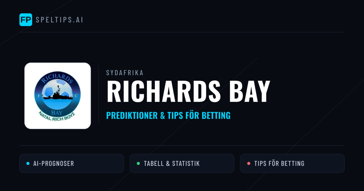 Richards Bay Prognoser & Statistik