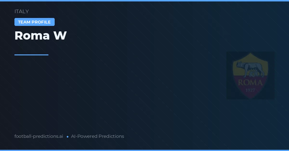 Roma W Prognoser & Statistik