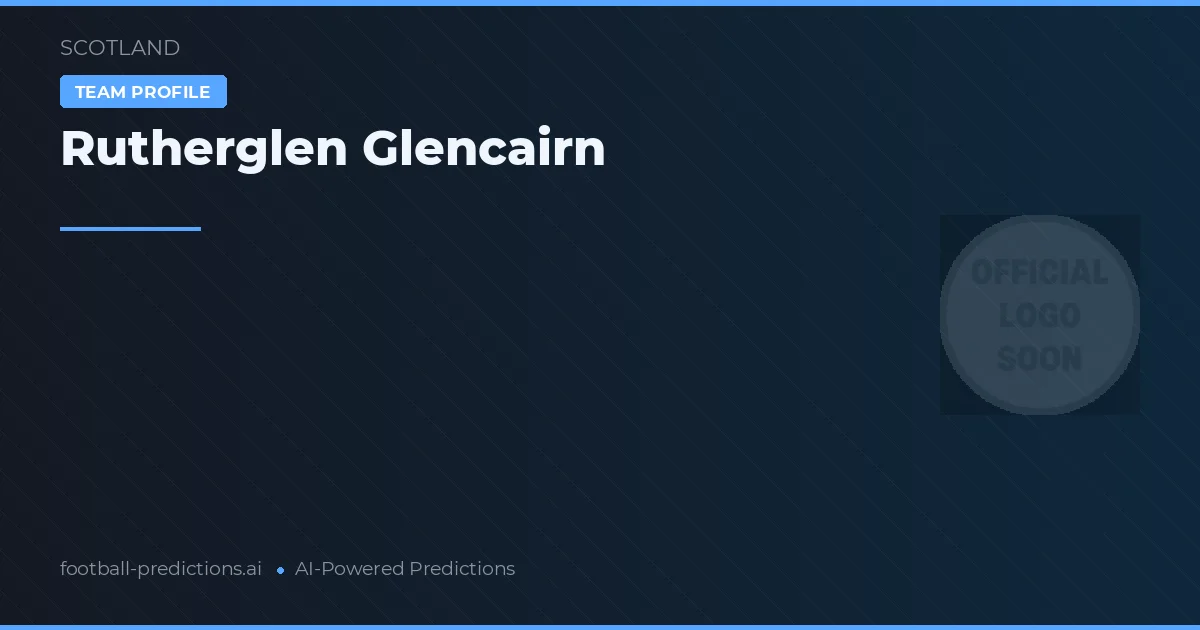 Rutherglen Glencairn Prognoser & Statistik