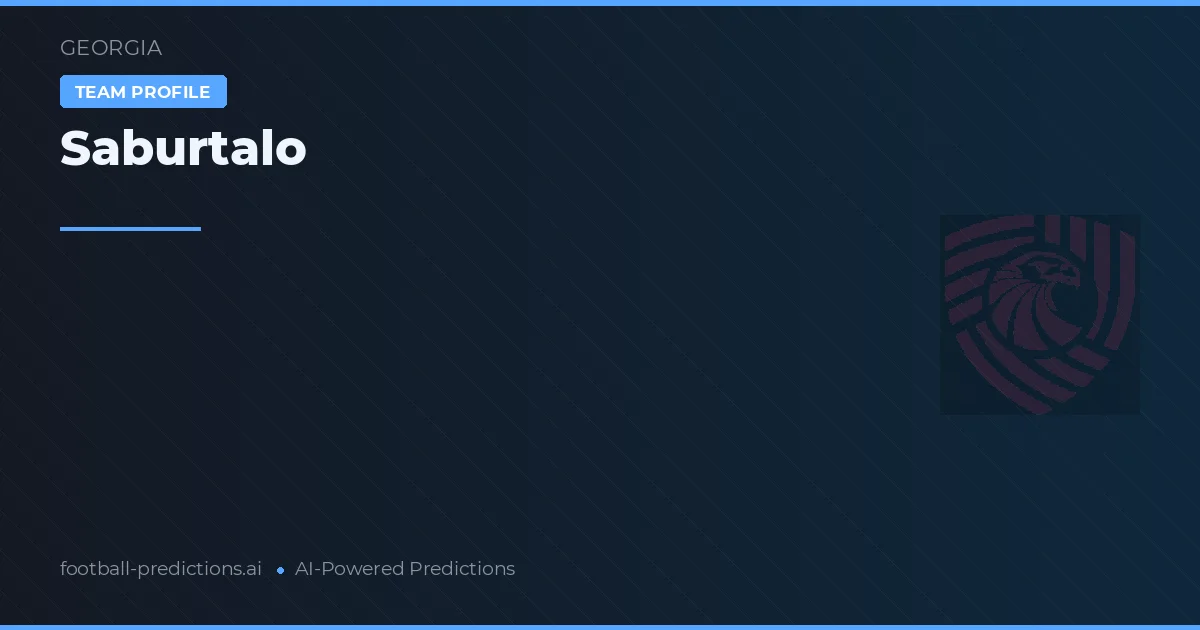Saburtalo Prognoser & Statistik