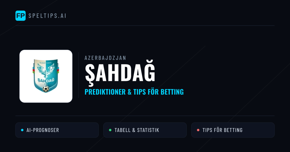 Şahdağ Prognoser & Statistik