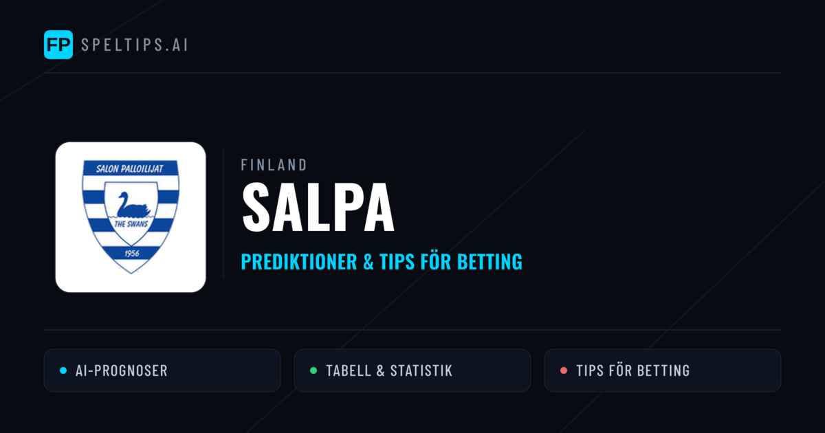 SalPa Prognoser & Statistik