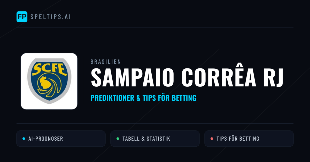Sampaio Corrêa RJ Prognoser & Statistik