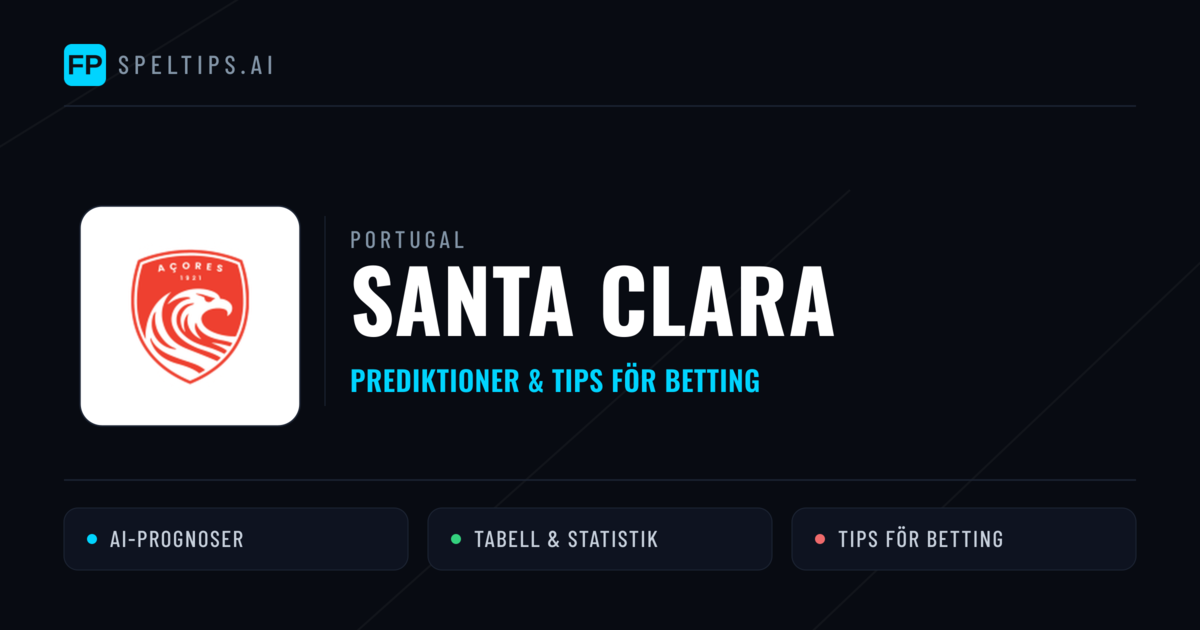 Santa Clara Prognoser & Statistik