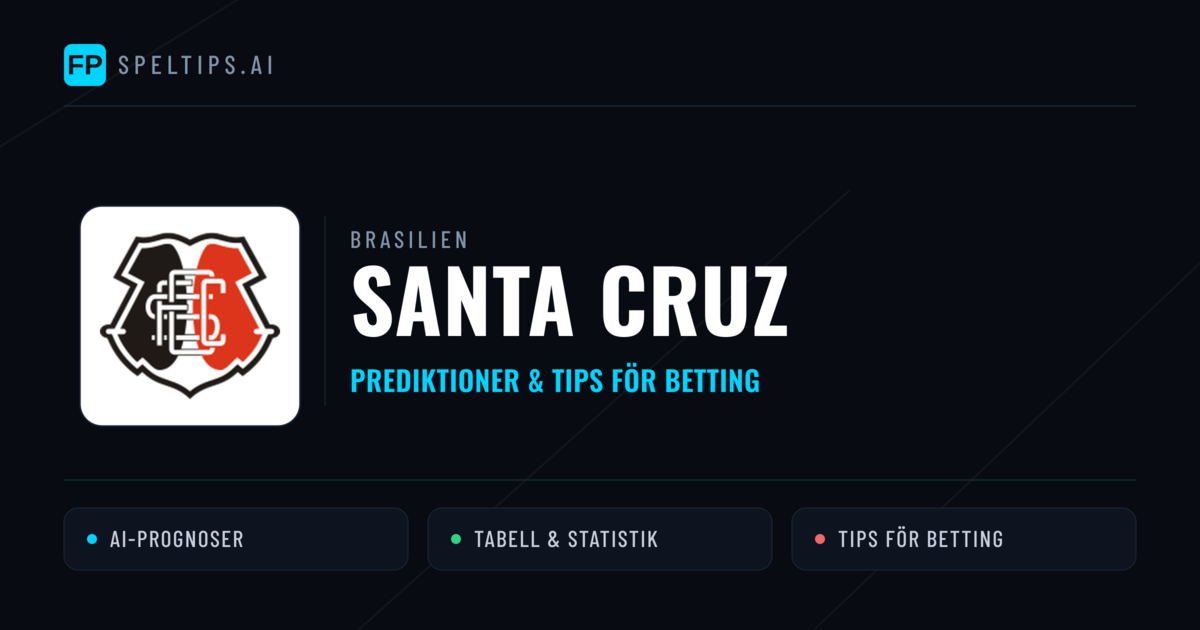 Santa Cruz Prognoser & Statistik