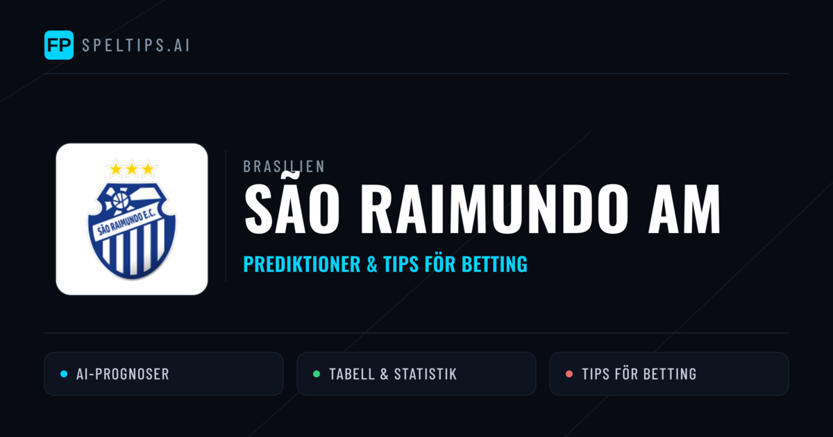 São Raimundo AM Prognoser & Statistik