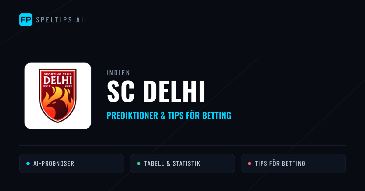 SC Delhi Prognoser & Statistik