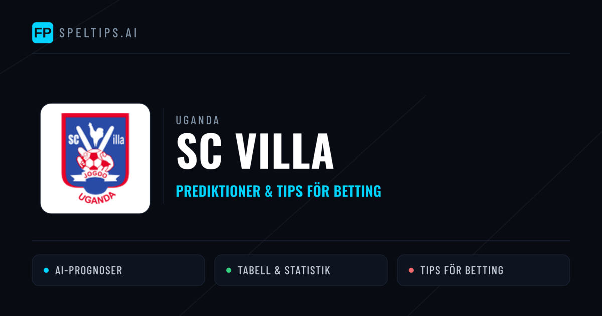 SC Villa Prognoser & Statistik