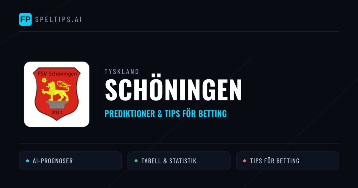 Schöningen Prognoser & Statistik