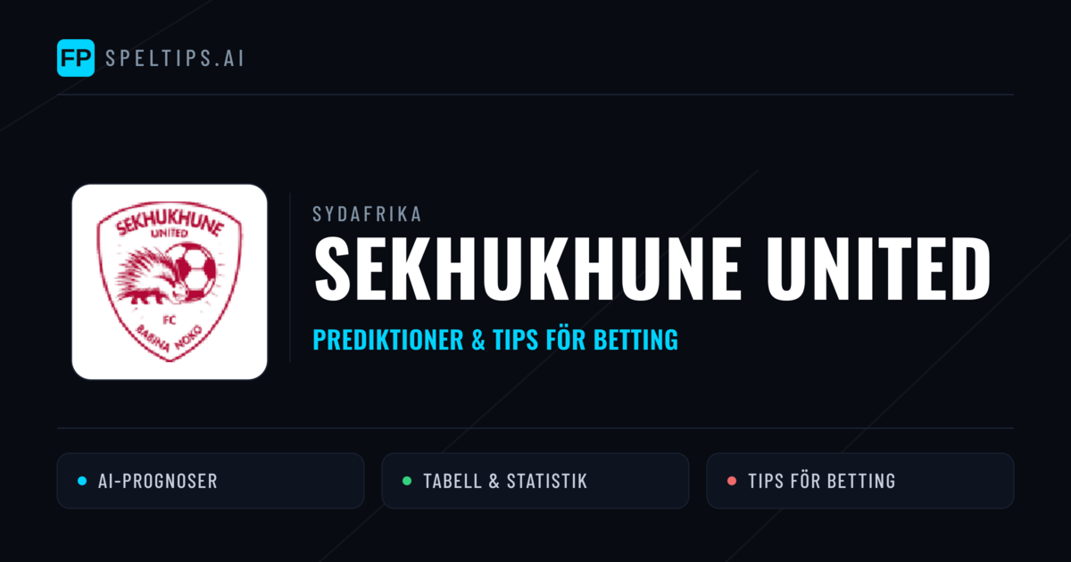 Sekhukhune United Prognoser & Statistik