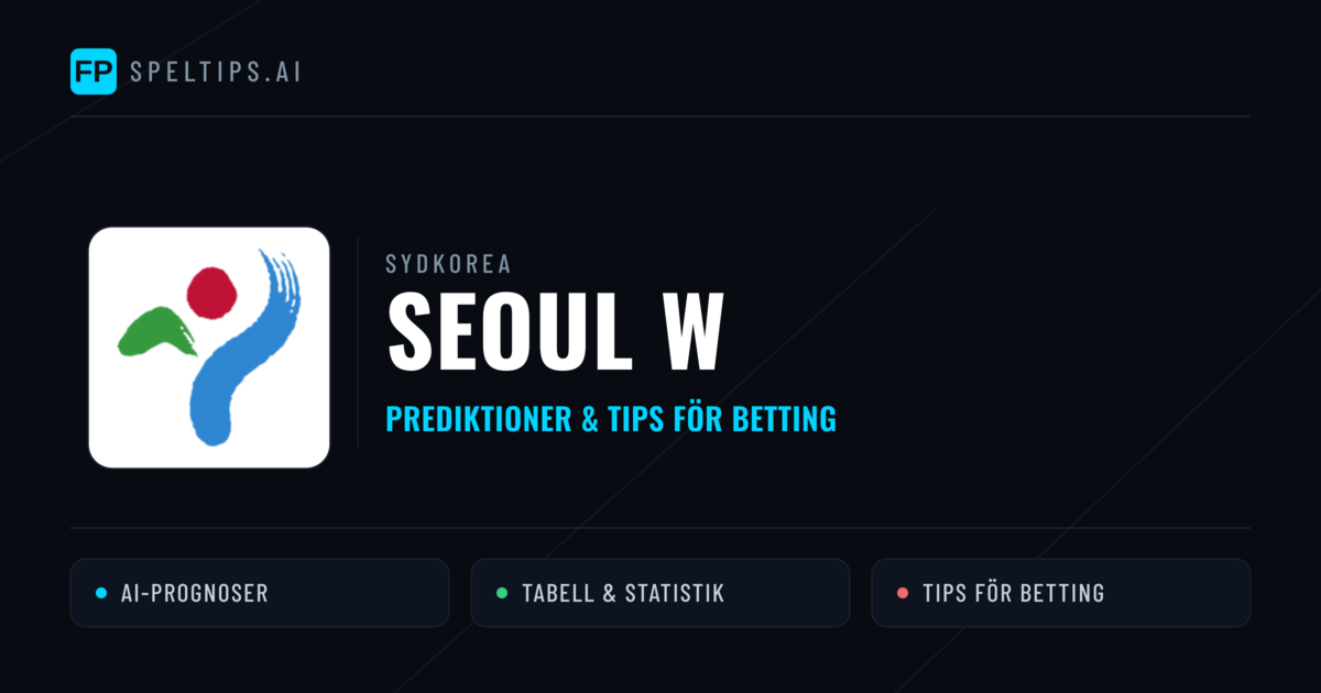 Seoul W Prognoser & Statistik