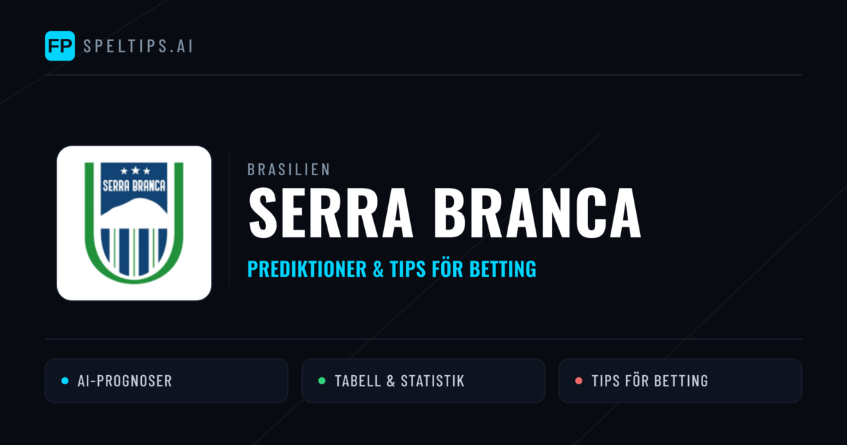 Serra Branca Prognoser & Statistik