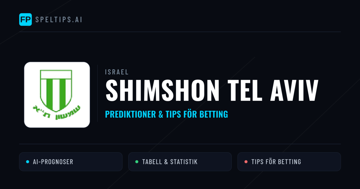 Shimshon Tel Aviv Prognoser & Statistik
