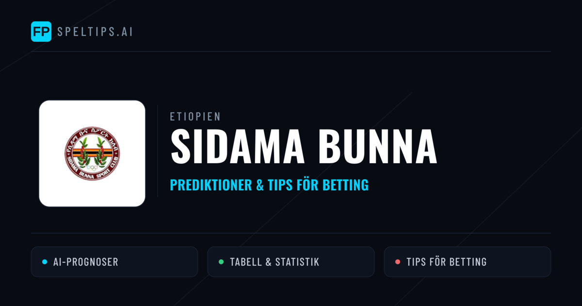 Sidama Bunna Prognoser & Statistik