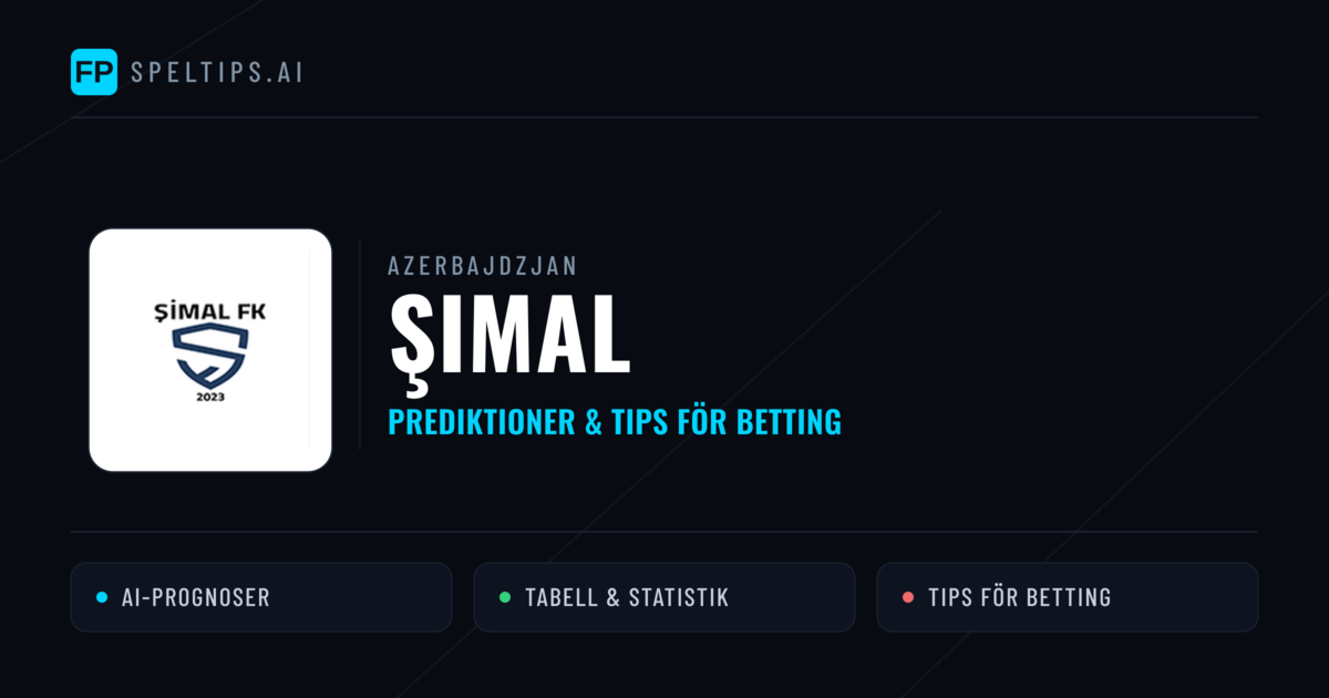 Şimal Prognoser & Statistik