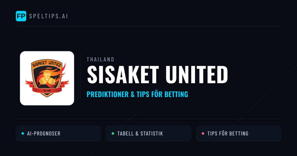 Sisaket United Prognoser & Statistik