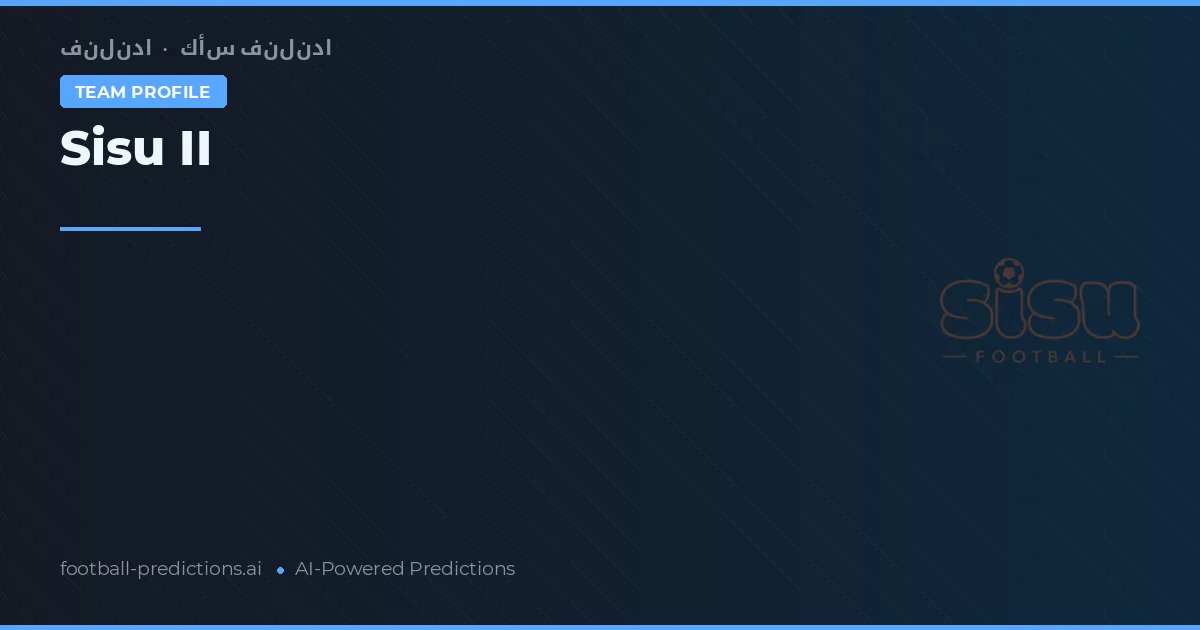 Sisu II Prognoser & Statistik