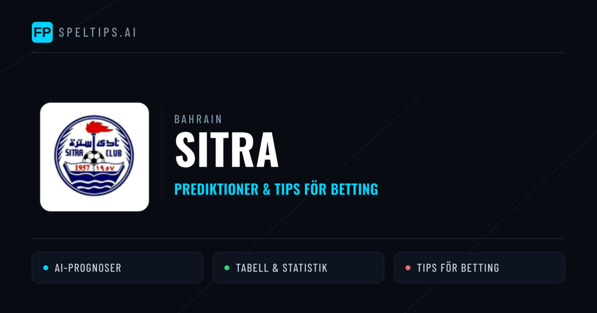 Sitra Prognoser & Statistik