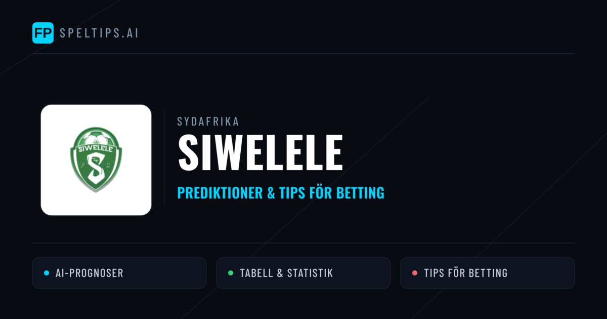 Siwelele Prognoser & Statistik