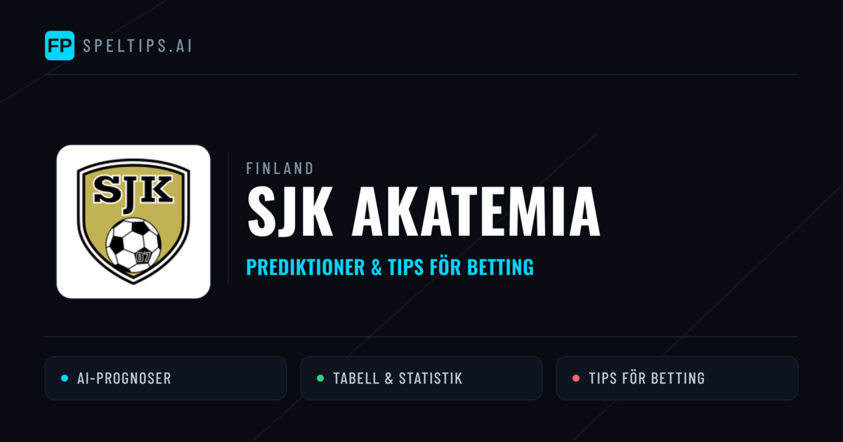 SJK Akatemia Prognoser & Statistik