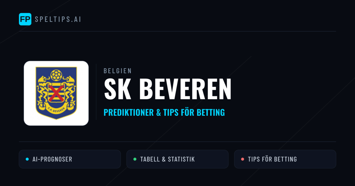 SK Beveren Prognoser & Statistik