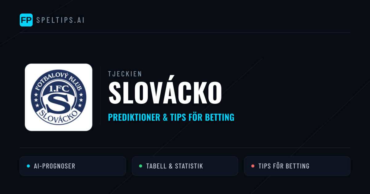 Slovácko Prognoser & Statistik