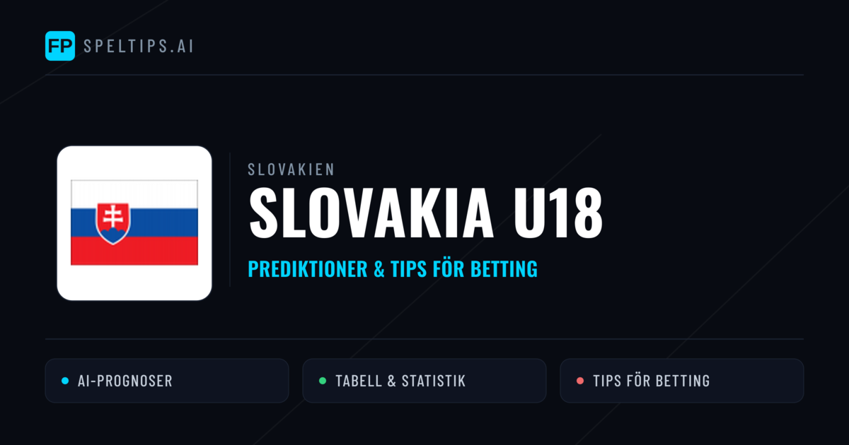 Slovakia U18 Prognoser & Statistik