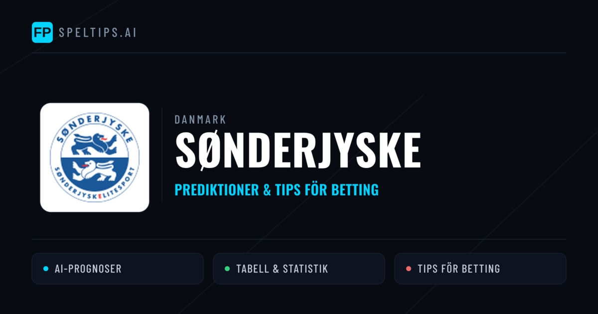 Sønderjyske Prognoser & Statistik