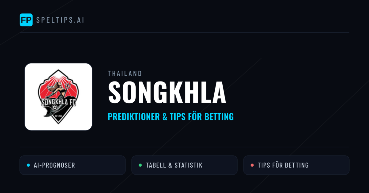 Songkhla Prognoser & Statistik