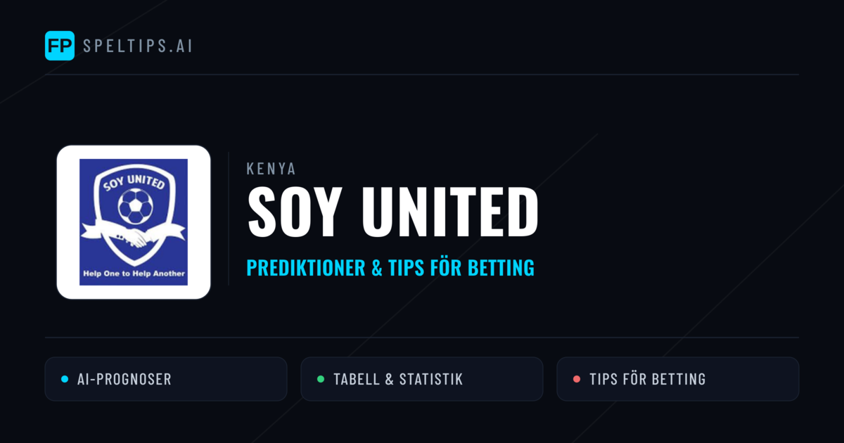 Soy United Prognoser & Statistik